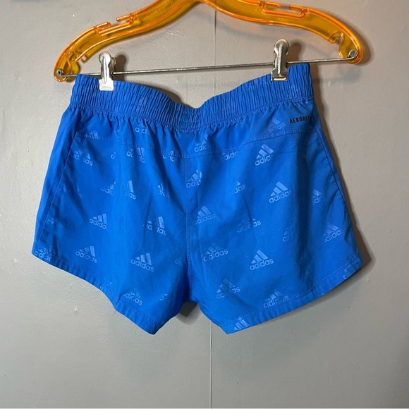 Adidas cobalt Blue Logo Athletic Shorts size small - Picture 5 of 6